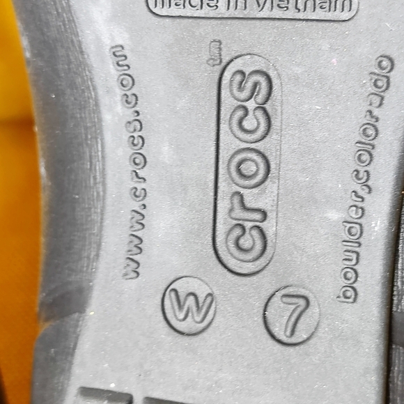 Crocs Patent Toe Black Ballet Flats Slip On Women's Shoes Size 7 - Picture 9 of 9